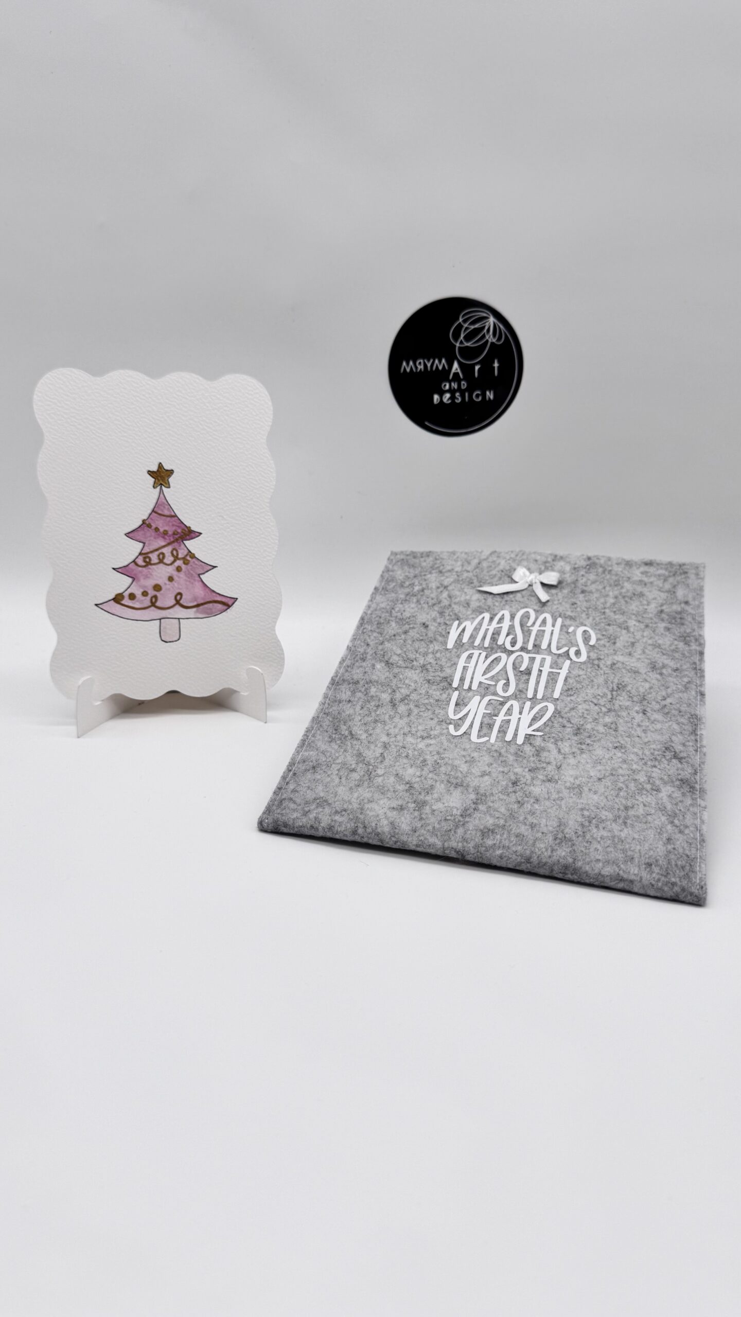 Filztasche für Meilensteinkarten & Fotos – Bild 4